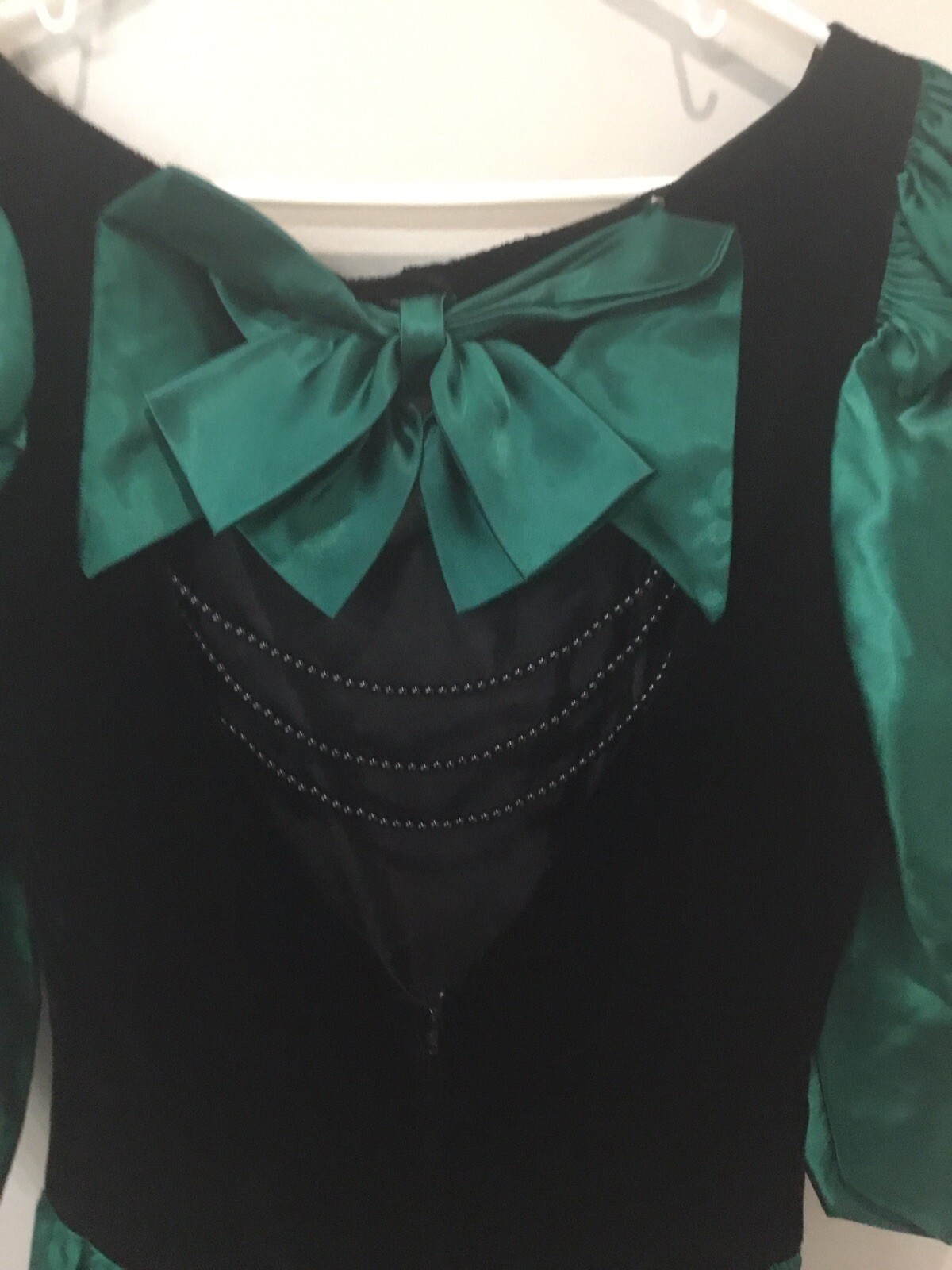 Vintage 80s alfred angelo Vampire Style Dress