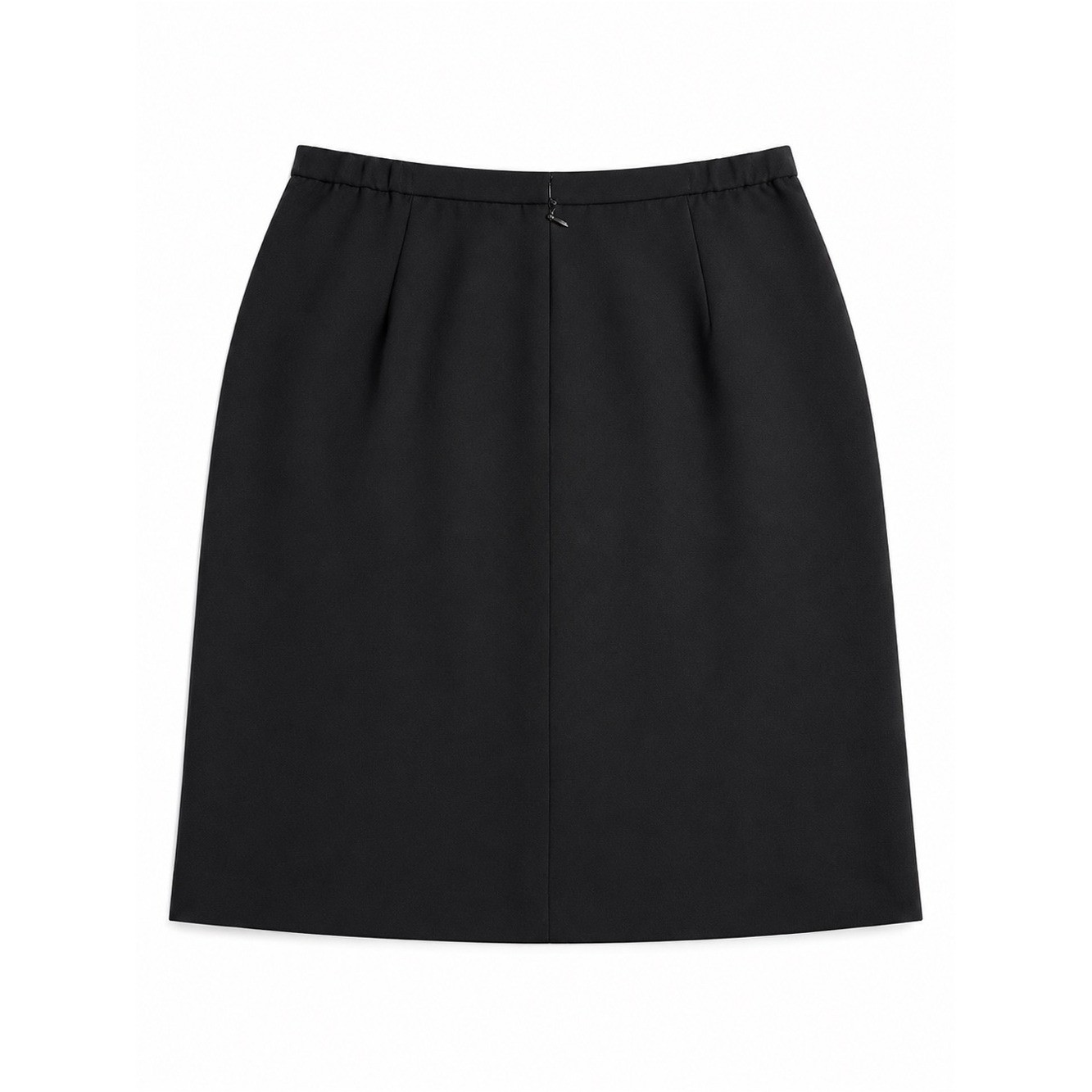 Vintage David Warren Petites Black A Line Skirt 10P Career Office Classic Chic