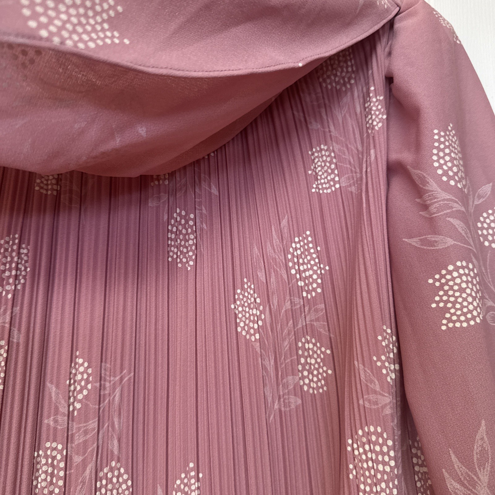 Vtg Lot 2-MCS LTD New York Blue & Pink Dress Pleated Dressy Cocktail Party Uniqu