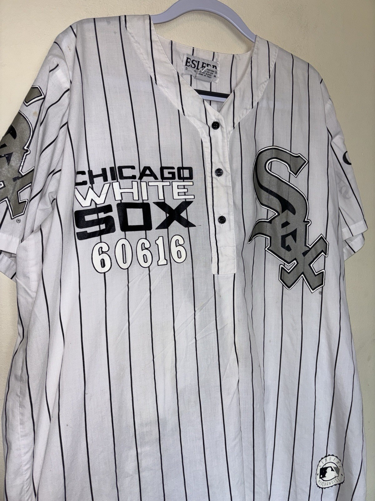 Vintage 90s Esleep Chicago White Sox Pajama Sleep Nightshirt O/S Loungewear