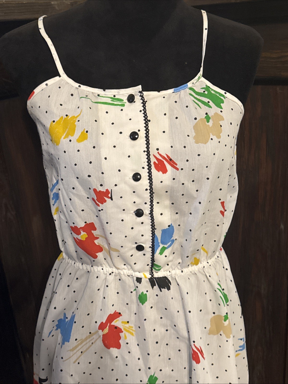Vintage 80s Leslie Fay Sundress Art To Wear