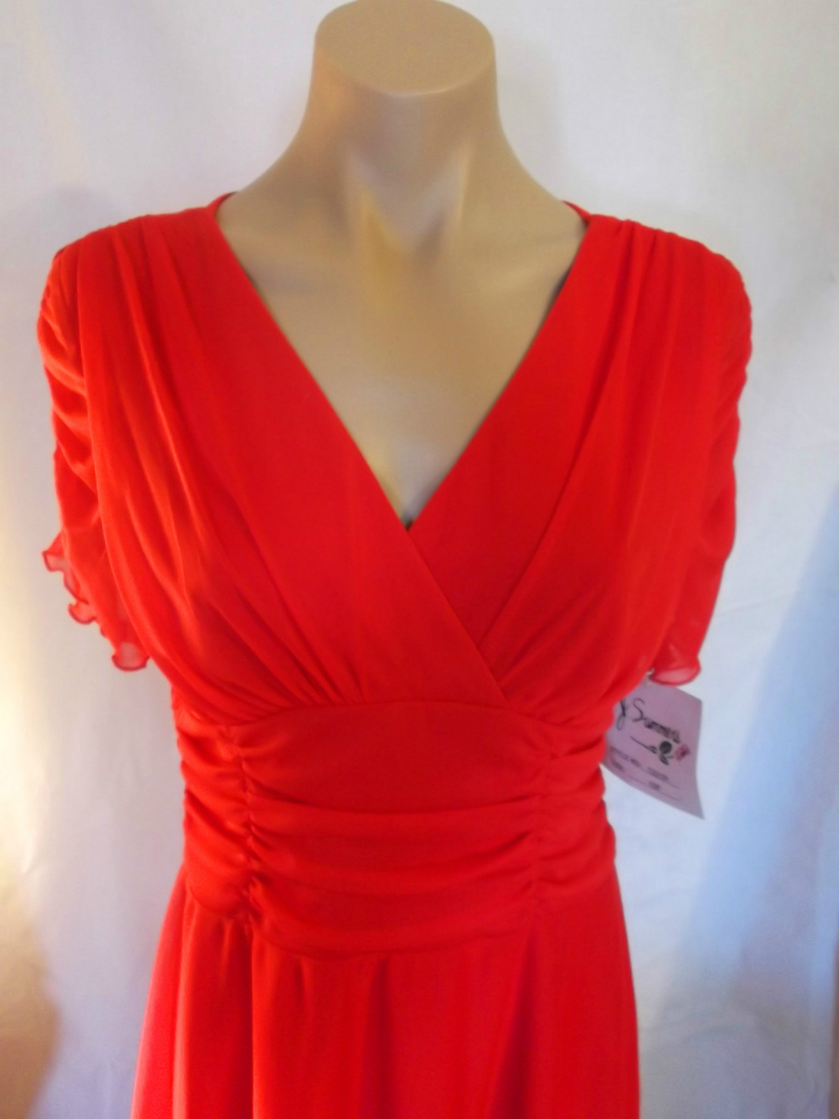 80s Fun Red Dress by D. J. Summers NWT sz S