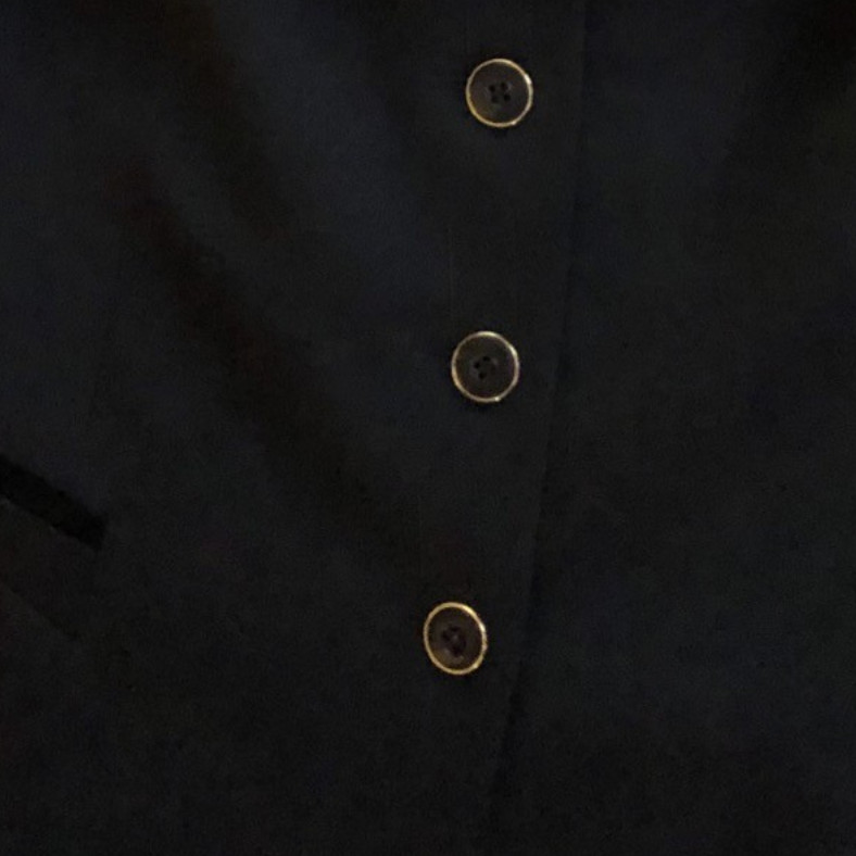 Basler Wool Blend Jacket Womens Sz 16 Black Velvet Trim Ivy League Elegant