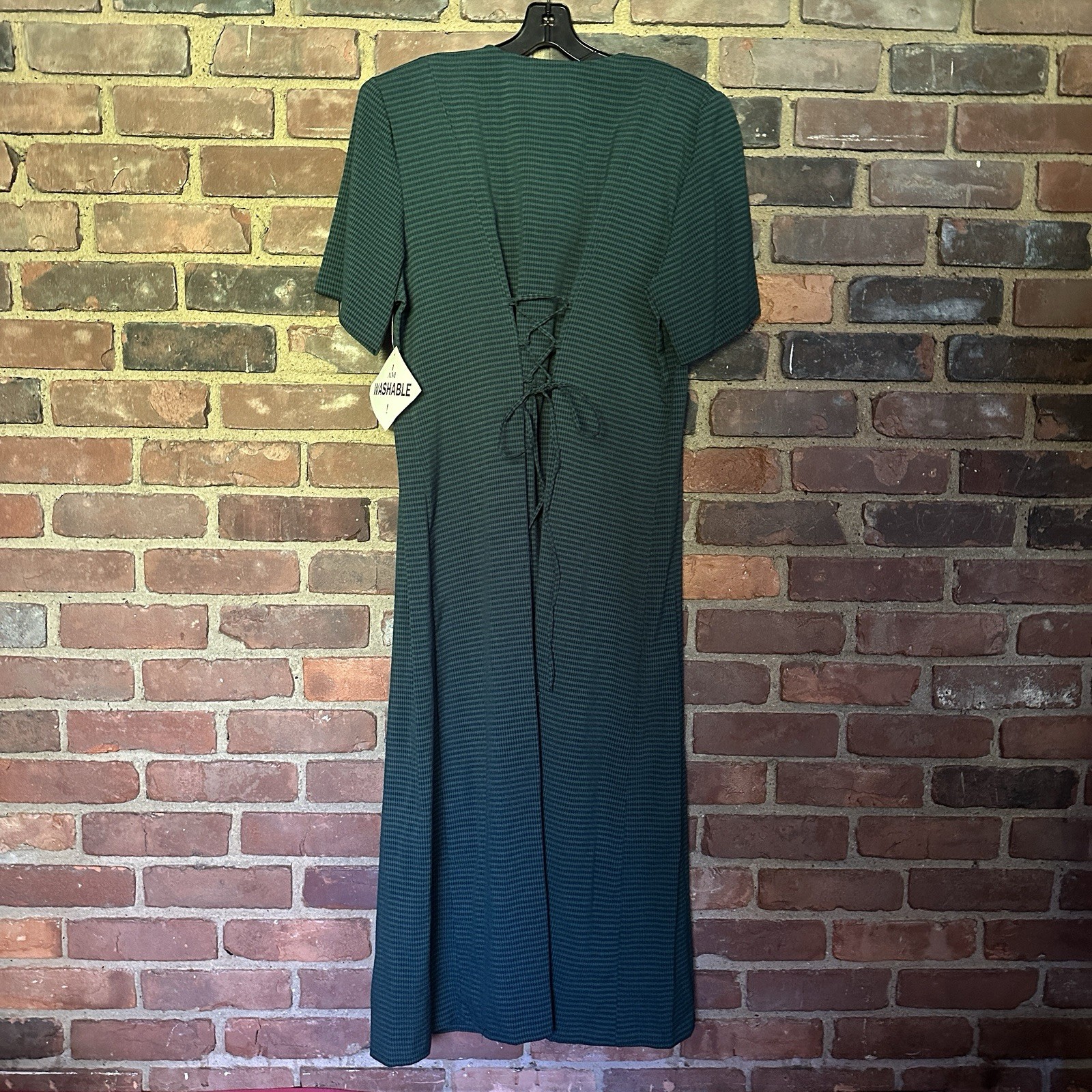 Vtg Fashion Bug | 90’s Geo Midi Dress Sz 18 -52” Long / 48 Chest -Cheapchicplus