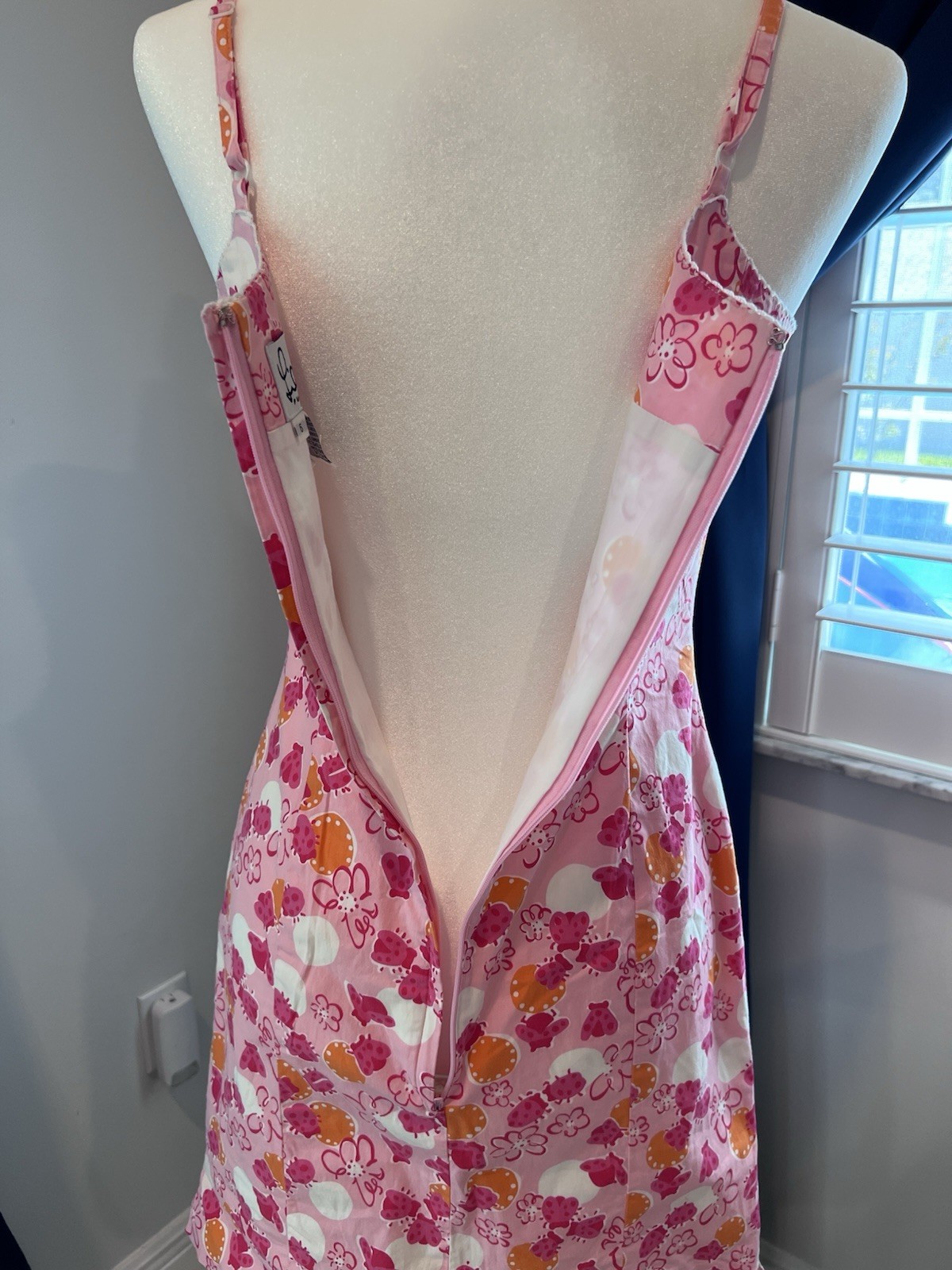 LILLY PULITZER (6) VINTAGE Bocci Citrus Bee Ladybug WHITE LABEL Pink Floral EUC