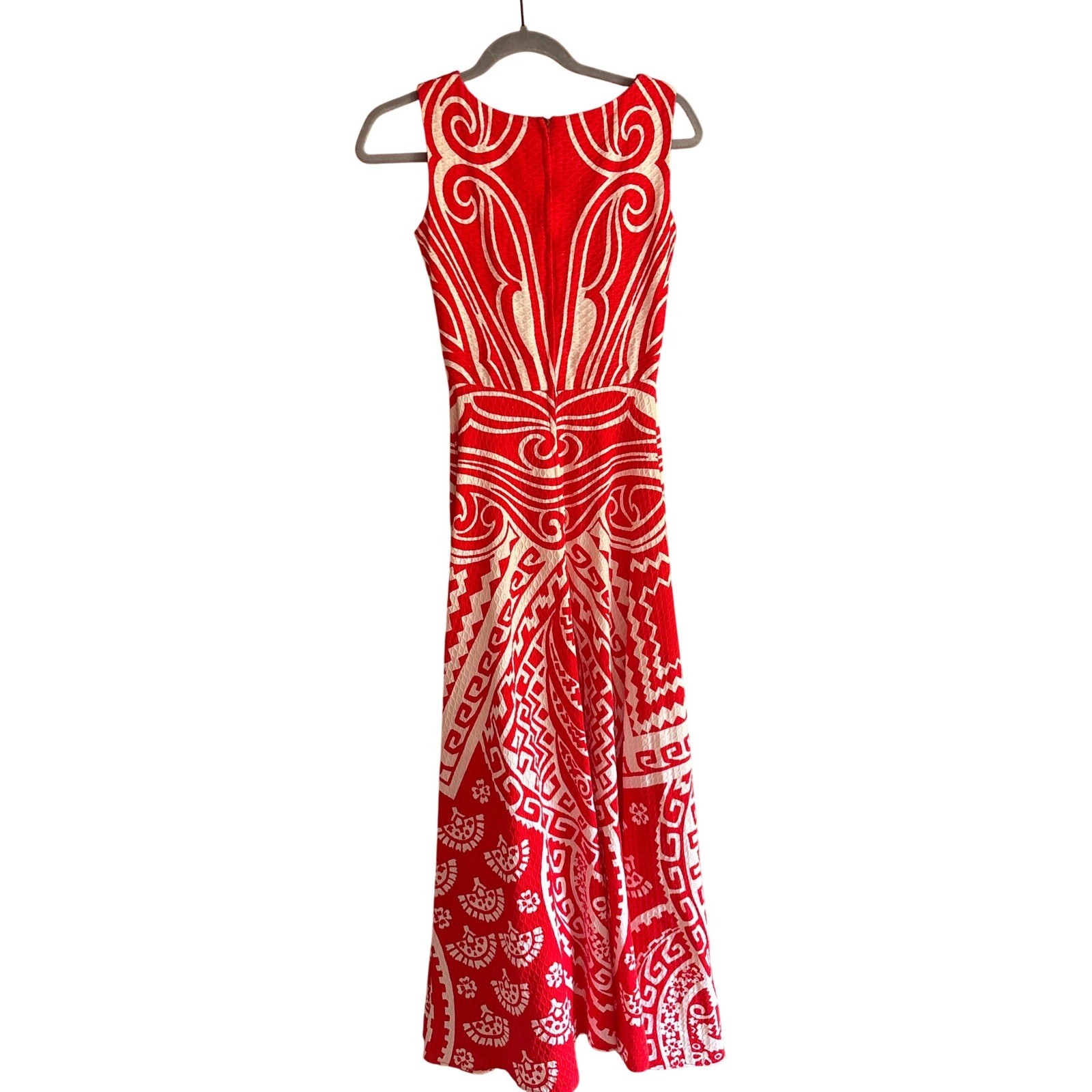 Vintage 50s/60s Elinor Gay Original Red White Maxi Dress, XS, party, resort