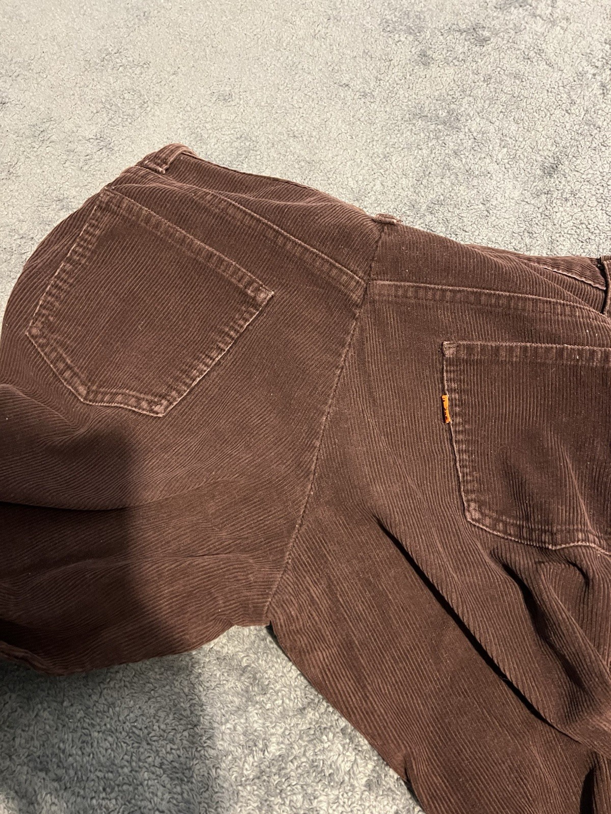 Vintage Women’s 80s Levi’s Orange Tab Corduroy Disco Flared Pants Size 30×29