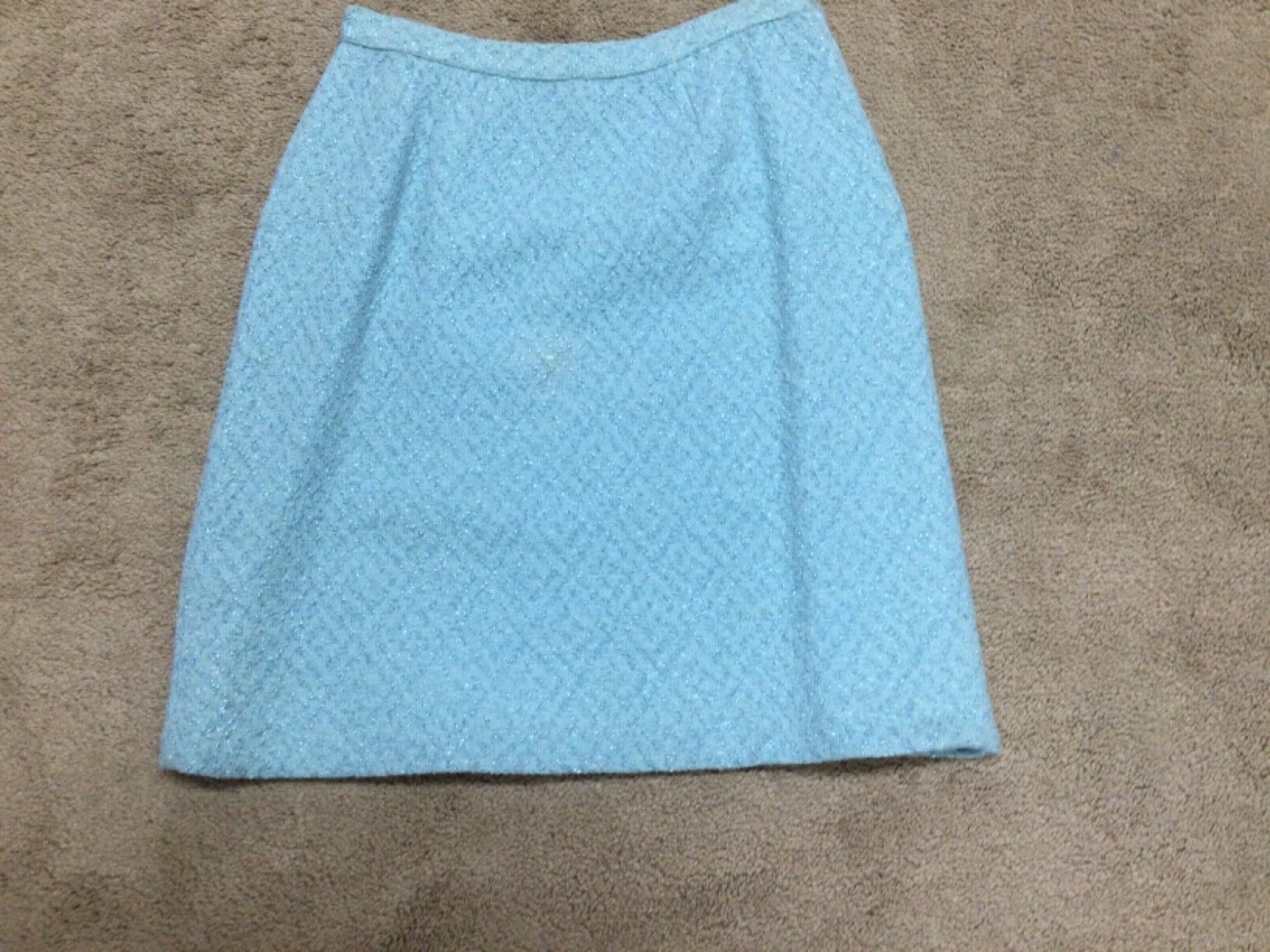 Vintage Chanel Suit-size 12-excellent condition-aqua-skirt 22 -waist 31-$2,250.0