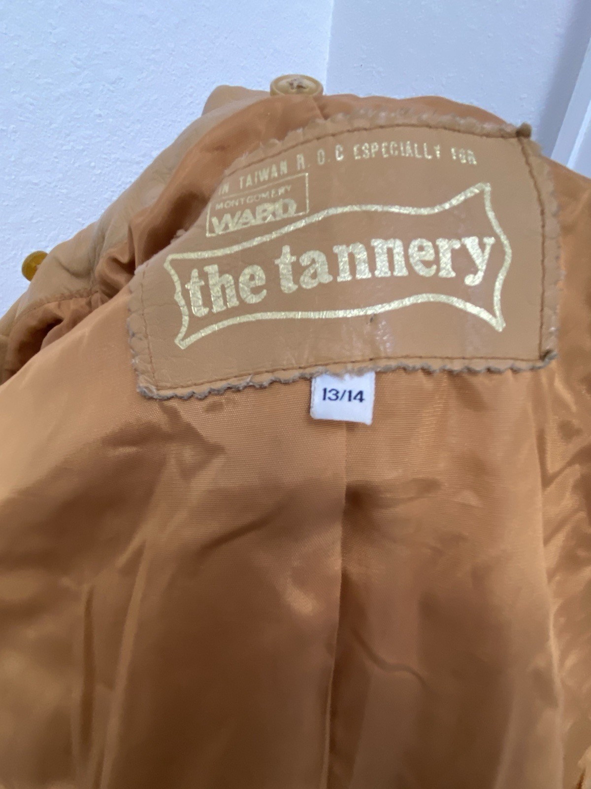Vintage 1970’s Leather The Tannery Coat 13/14