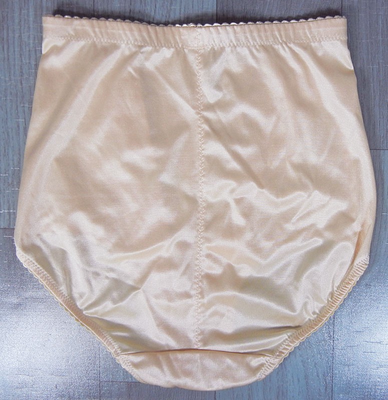 Vintage Donna Loren Silky PEACH Girdle Shapewear Panties size XL