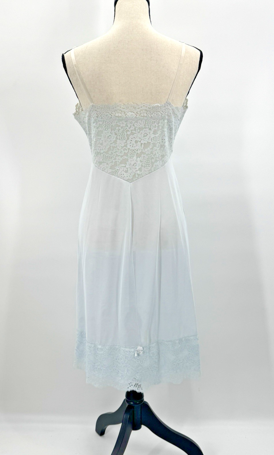 VTG Vanity Fair Tricot Nylon 34 Midi Slip Dress Fairy Grunge Pin Up Rockabilly
