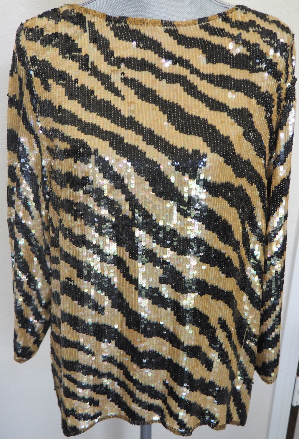 Vintage 1980’s JEANETTE KASTENBERG for ST MARTIN Sequin Blouse Medium?