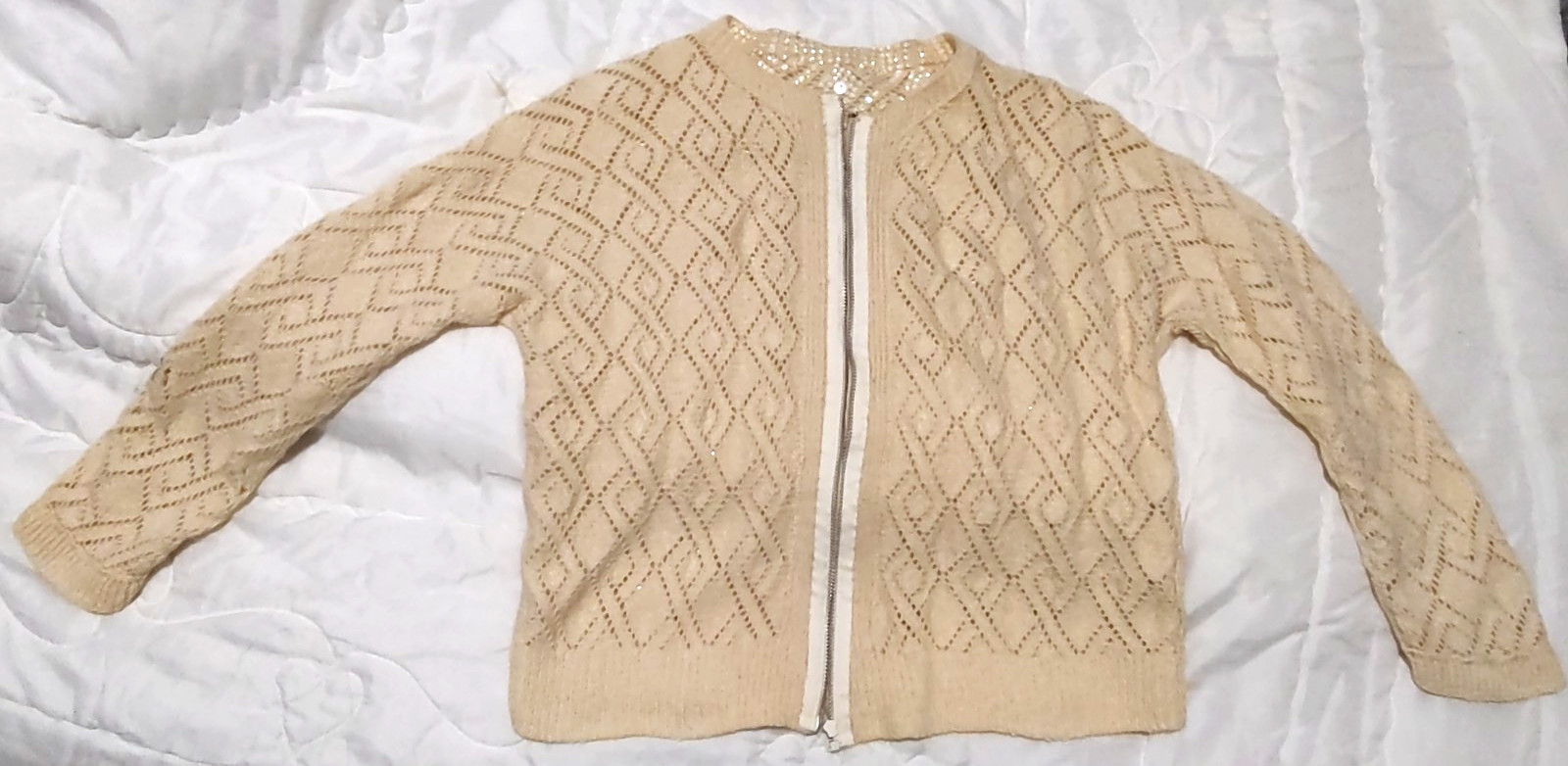Vintage Sequinn Sweater JACKET CAVANAGHS 50’S 60s Hollywood Glam VTG