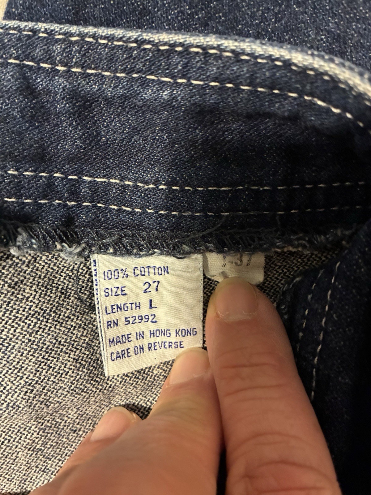Vintage Jordache Dark Wash Jeans W/Horse Head Logo White Stitch Women’s Size 27