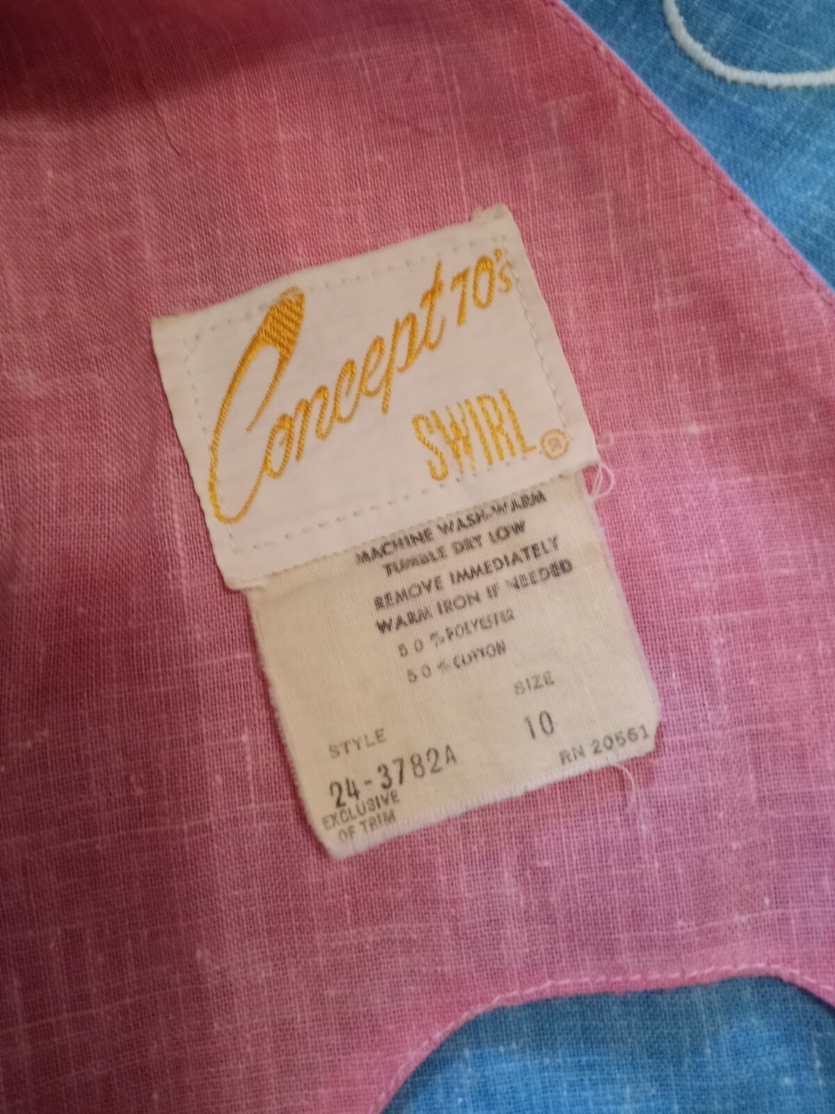 Vintage Concept 70s swirl dress