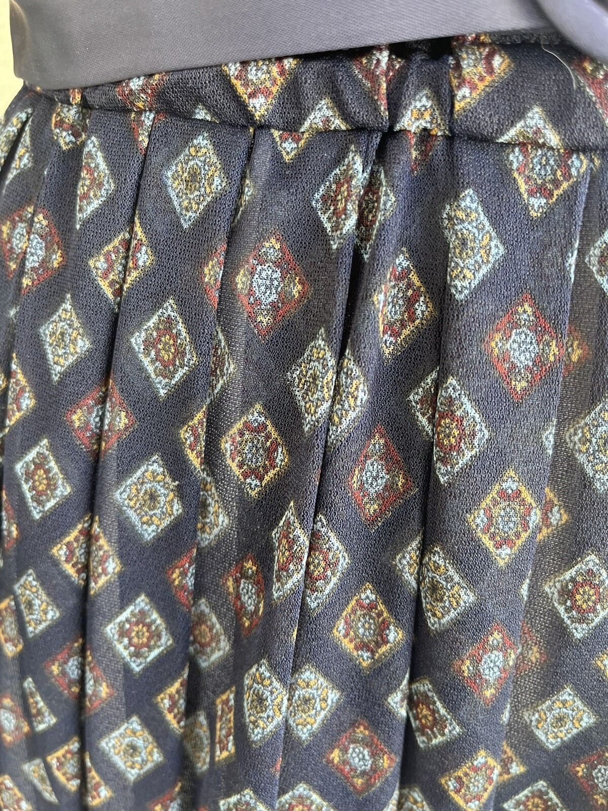 Neiman Marcus Nancy Greer NY size 12 Belted Dress Office Teacher Vintage 70s