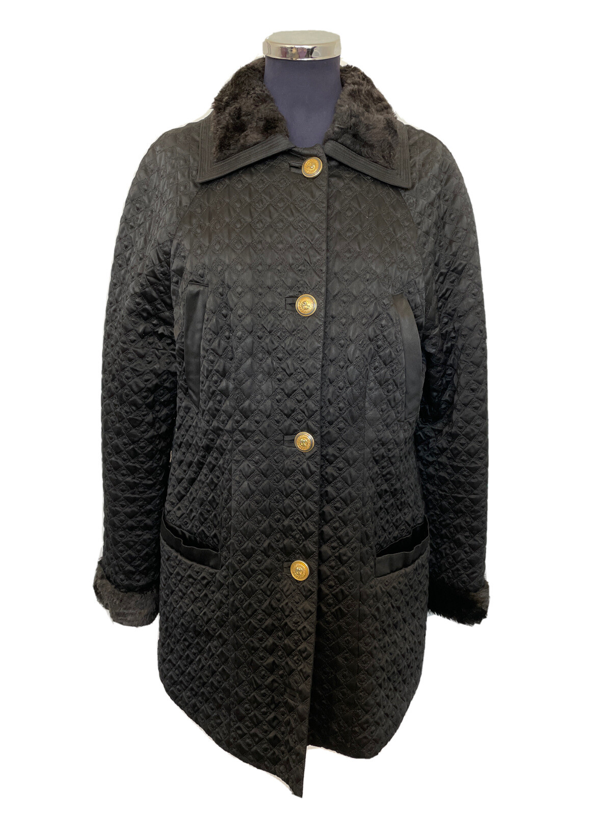 VERSUS GIANNI VERSACE CAPPOTTO VINTAGE GIACCA DONNA WOMEN COAT JHB209