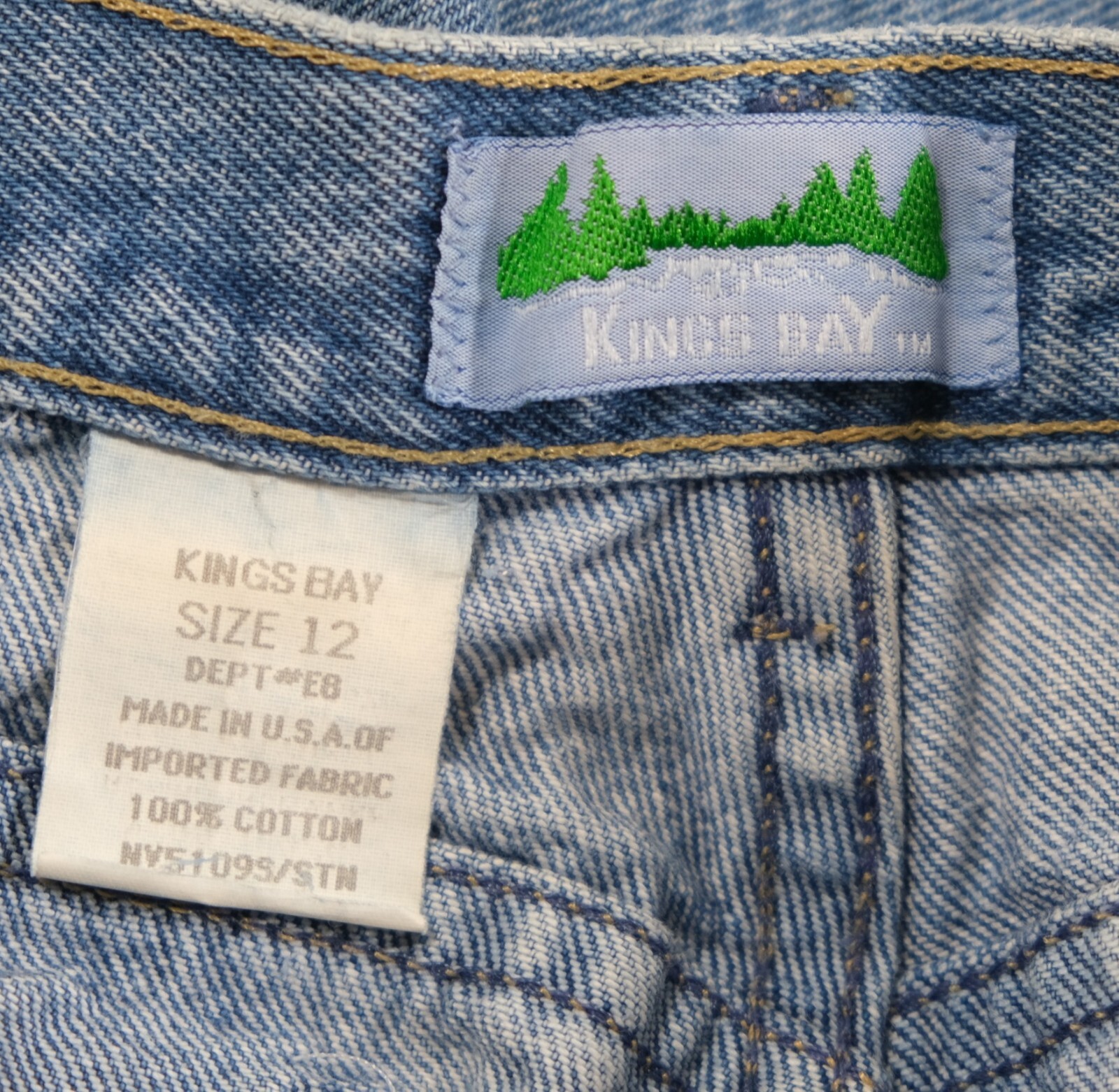 Vintage Kings Bay Women’s High Rise Jeans Sz 12 Made In USA 90s