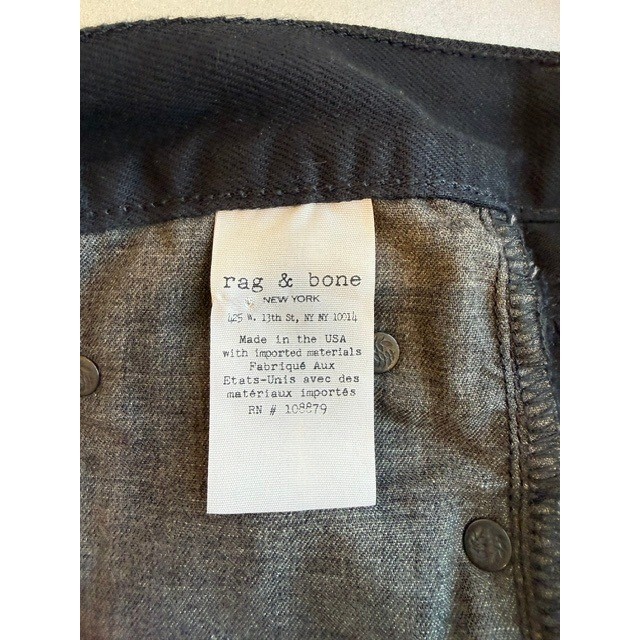 NWT rag & bone Black Denim Cutoff Jorts High Rise Shorts | Size 32 | $165