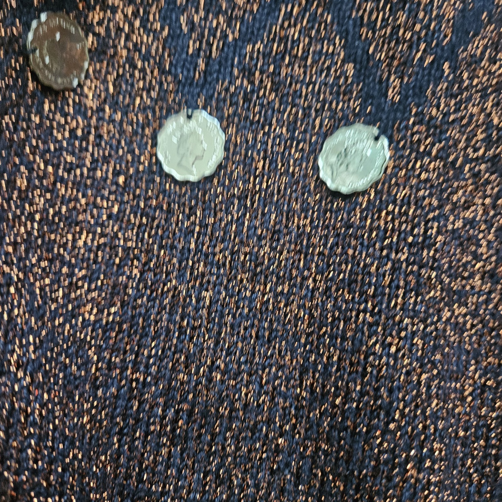 Bonnie Boerer & Co. Vintage 80’s sparkle coin Sweater kitsch maximalism Glam