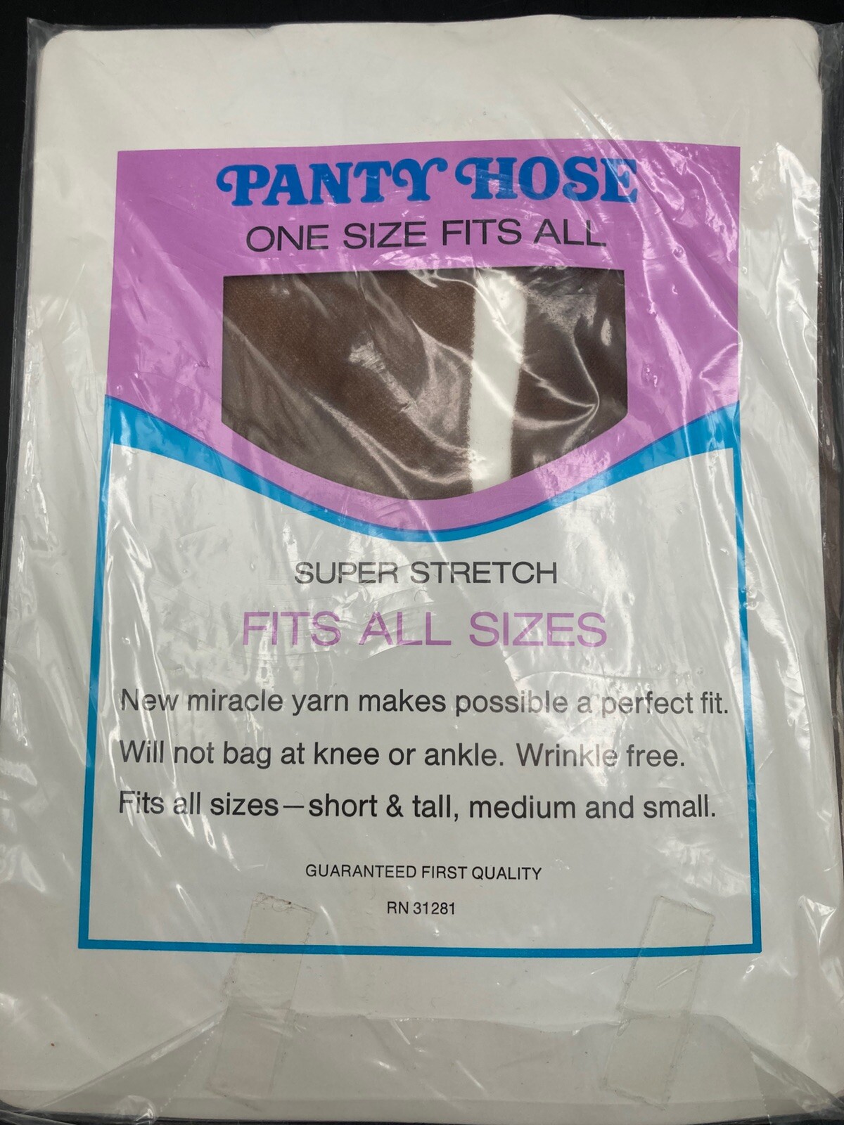 NOS Vintage Pantyhose Assorted Lot of 3 Taupe Nude Underalls Hanes Size C-D