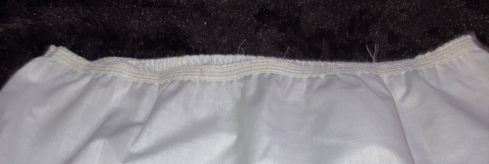 1958 Handmade Long Wedding Slip; Size S; Cotton