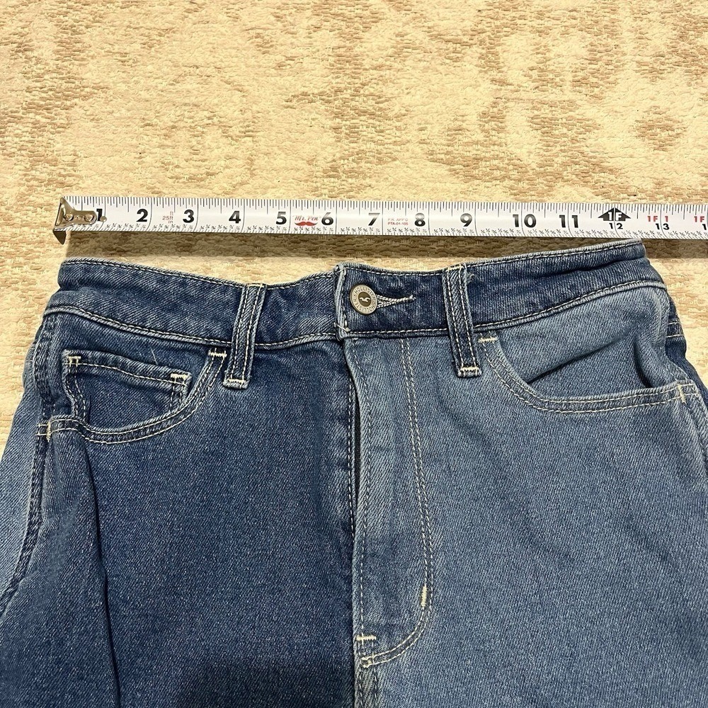 Hollister Ultra High-Rise Patchwork Mom Jeans Women 25×27 90s Retro Vintage