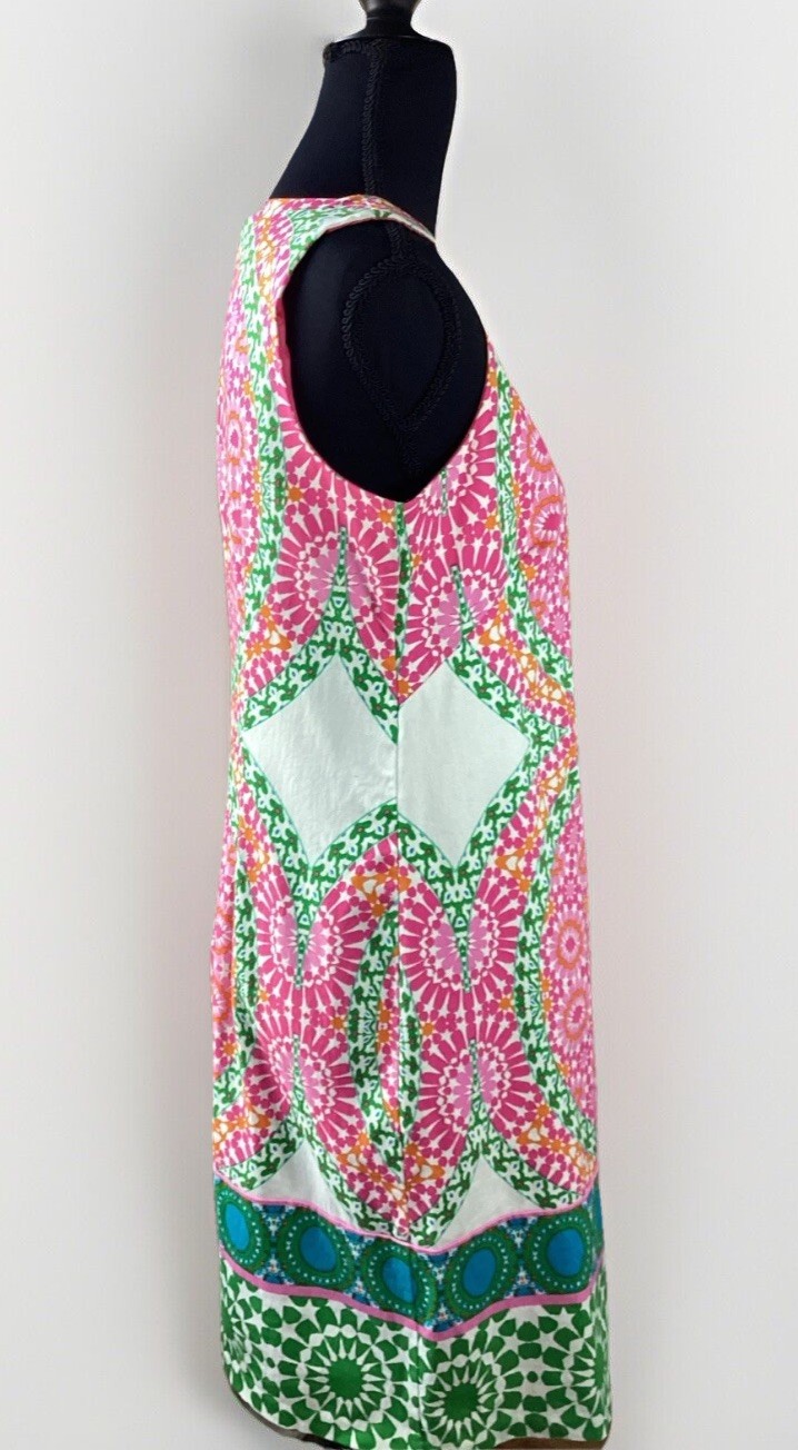 Vintage London Times Mod Psychedelic Fab Sleeveless Dress 4 EUC