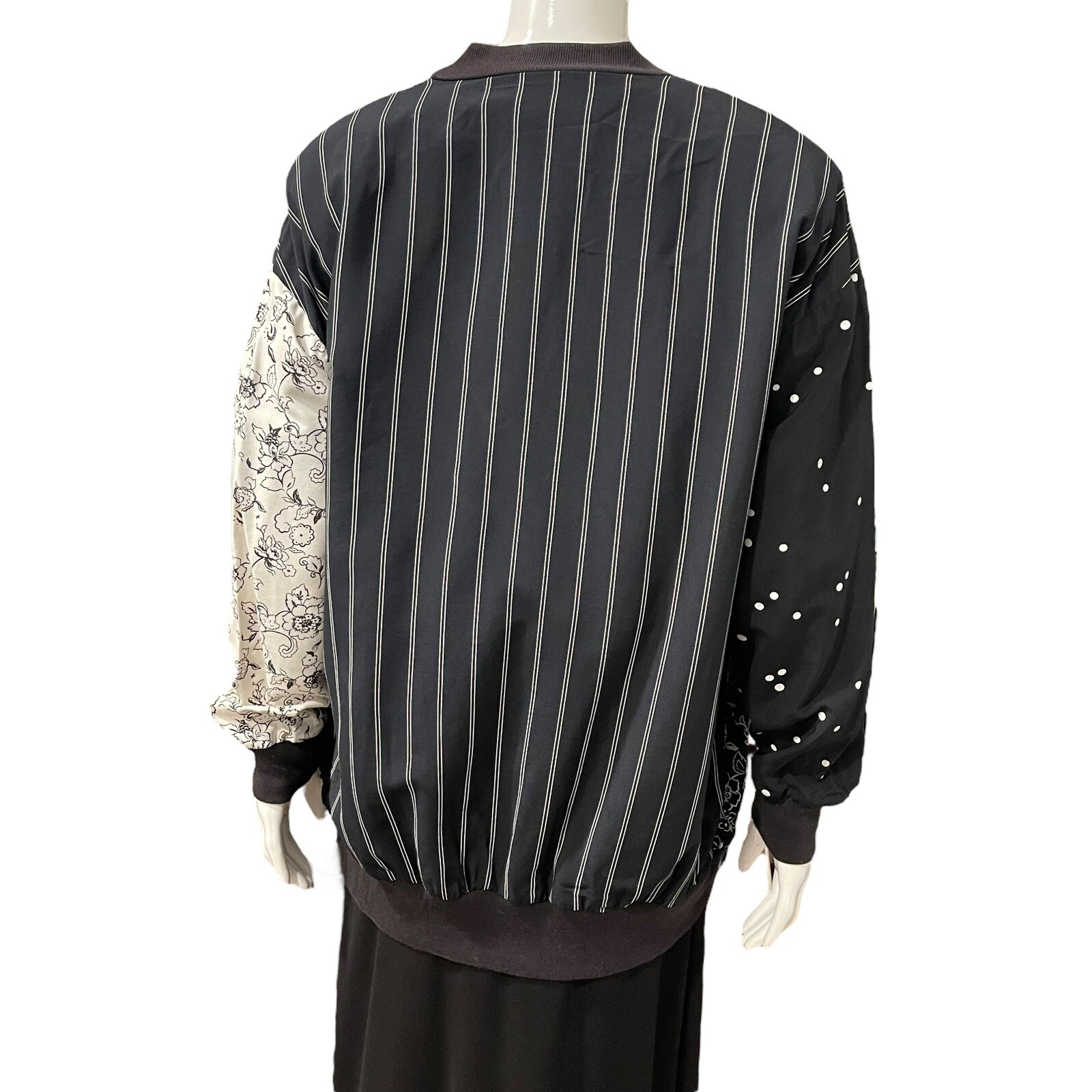 Vtg 1980s Nina St Claire Women’s M Pullover Top Shirt Button Jacket Cardigan