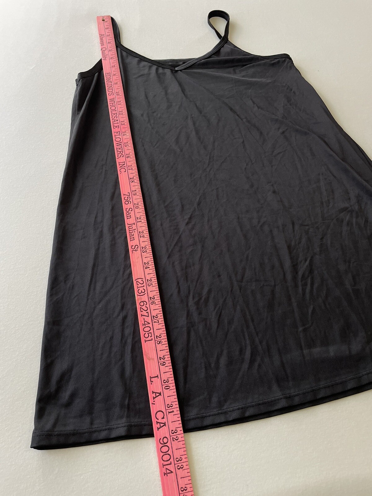 Vintage VANITY FAIR Black Full Slip Size 18″ 36/42 Style 10-158 Lingerie Nightie