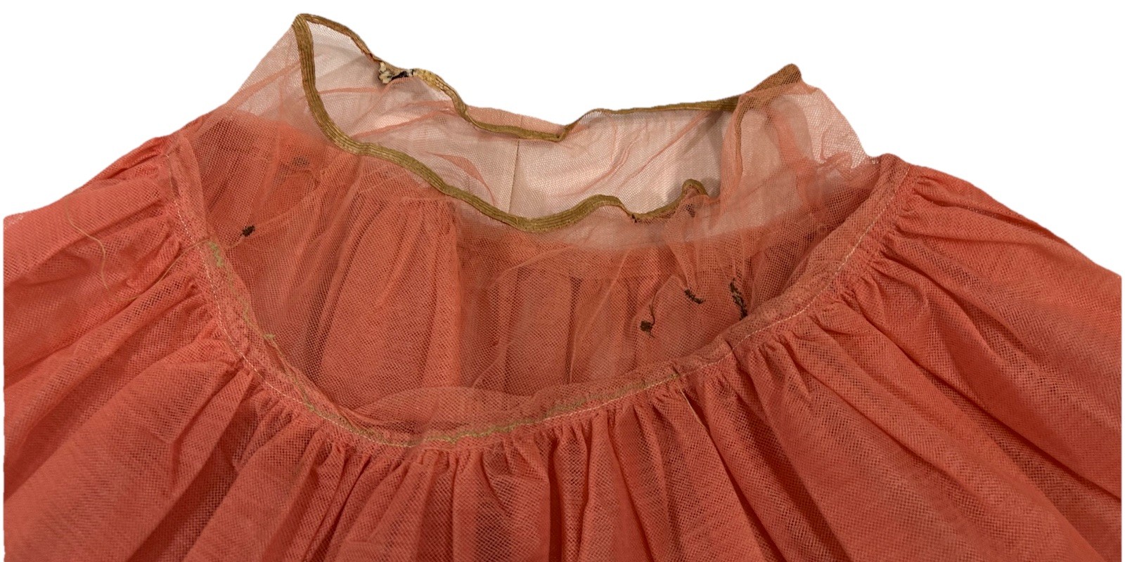 1950 Original Crinoline Petticoat Double Material with 5.5 Ruffled Bottom 140 In
