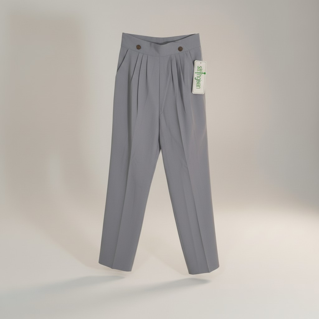 Vintage Stringbean Women’s 13/14 (14″X32) Deadstock USA Gray Dress Career Pants