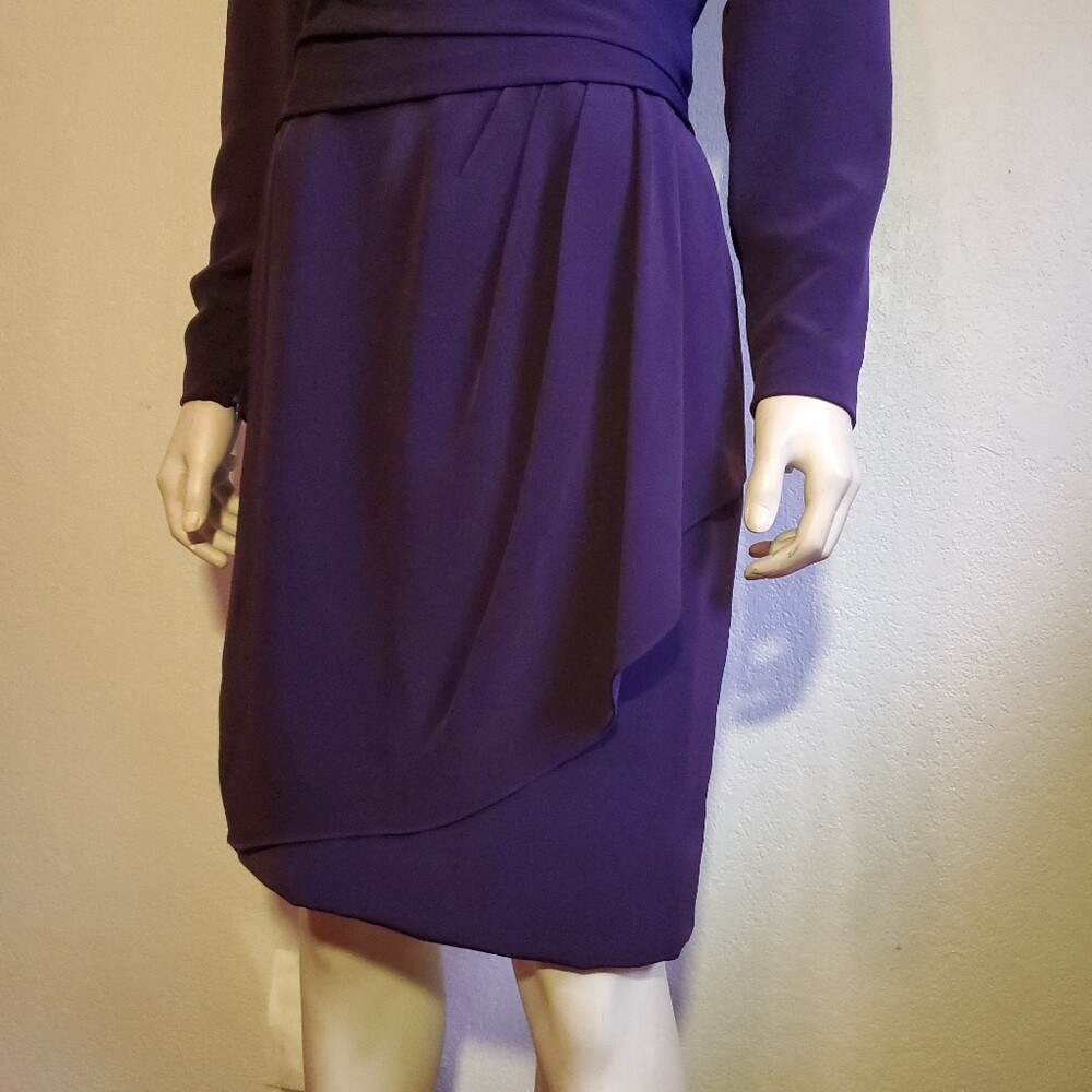 Vintage 80s Designer Purple Gown Stanley Platos