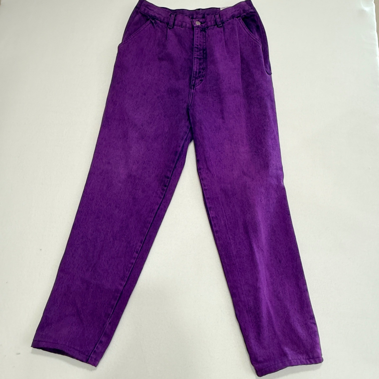 Vintage Sundance Mom Jeans 13/14 Purple Acid Wash High Waist Retro USA