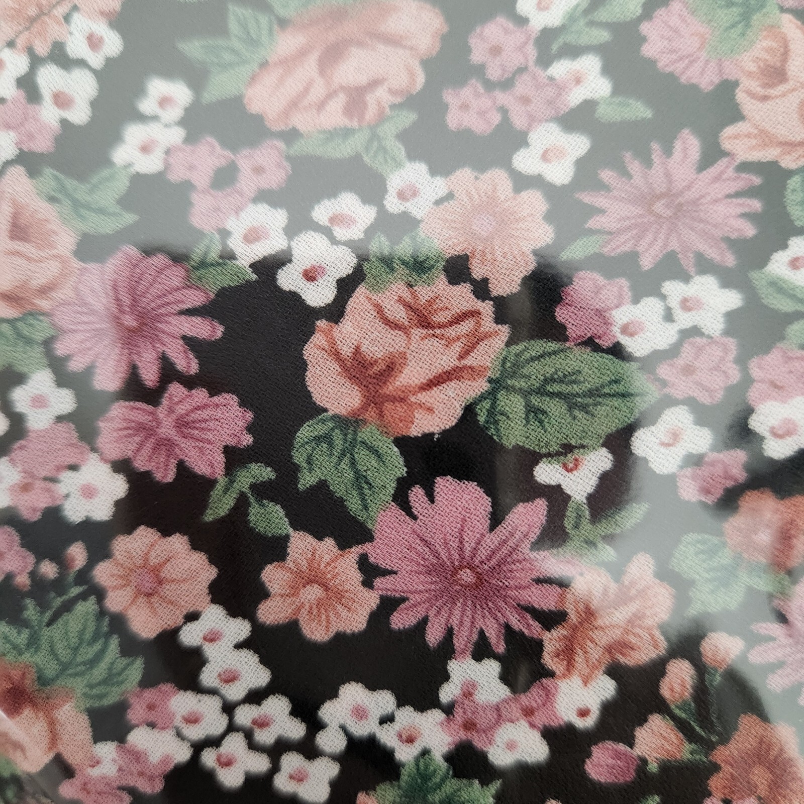 Vintage 90s Pink Floral sz 12 Ruffle Collar Romantic Tea Dress Midi cottagecore