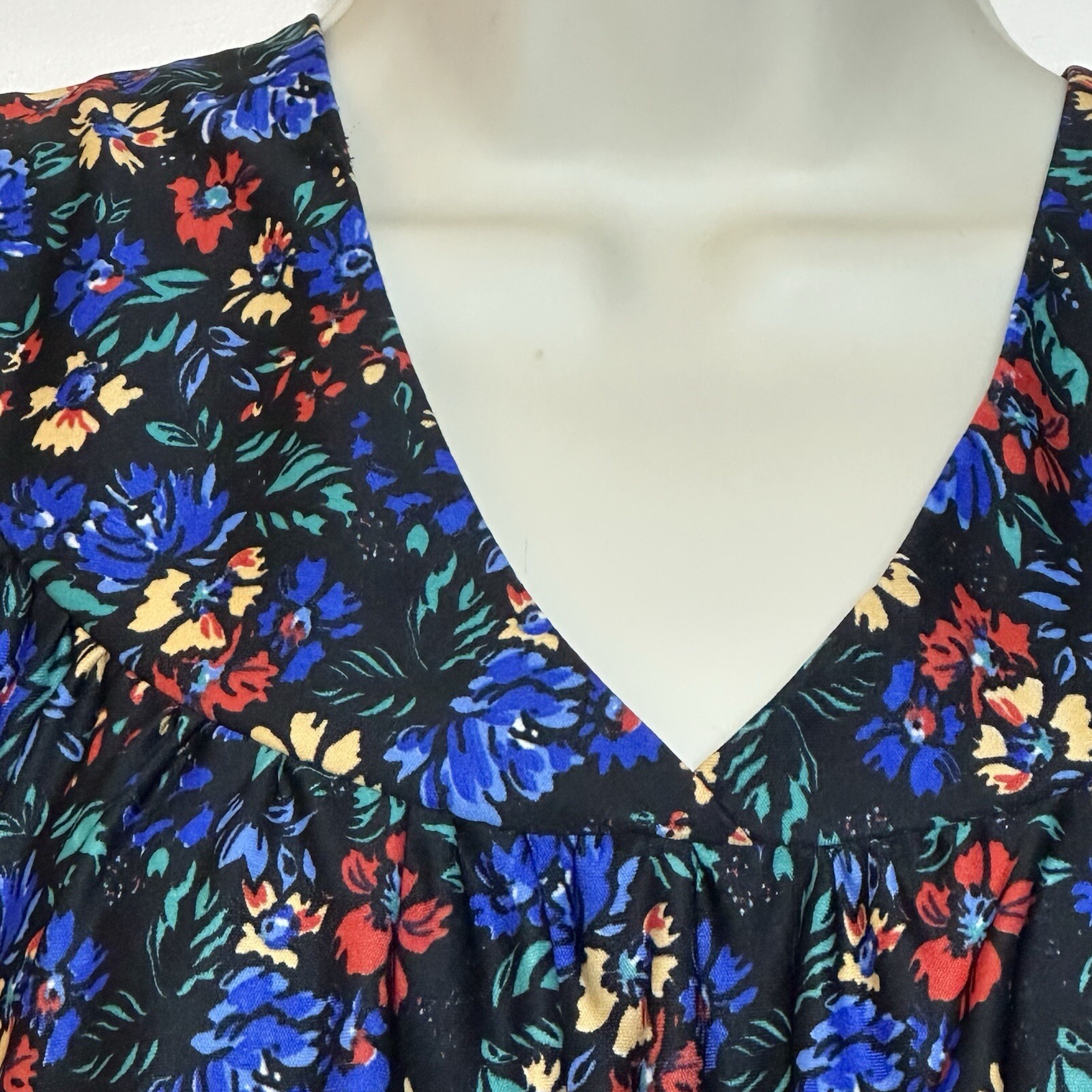 Vintage Floral Trapeze Lounge Boho Retro Muumuu MuMu Kaftan Women’s House Dress