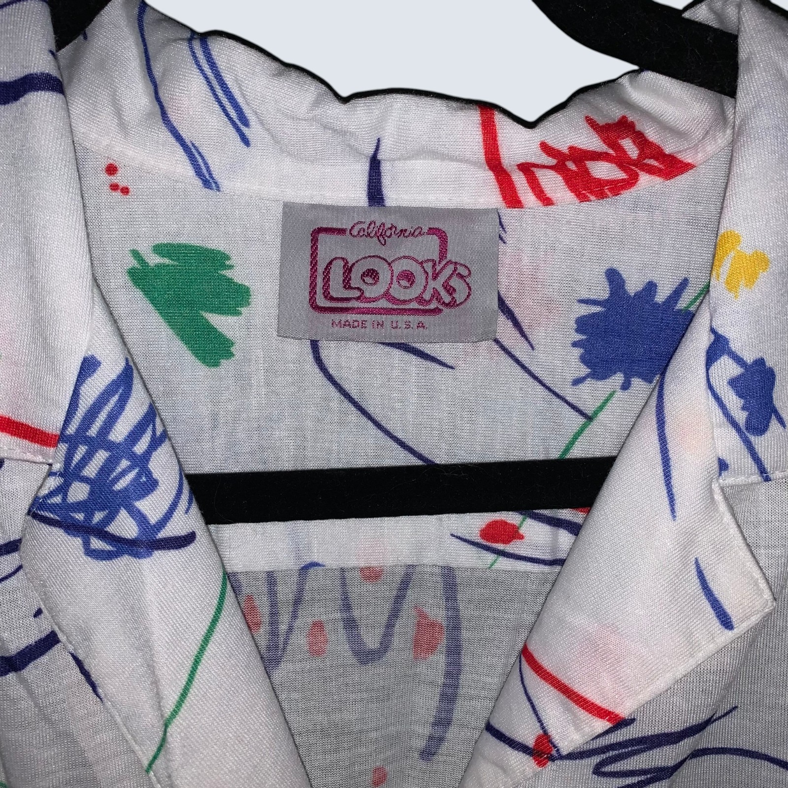 Vintage Coolwear 1980s Abstract Paint Splatter Dress – Modern Size 14/16
