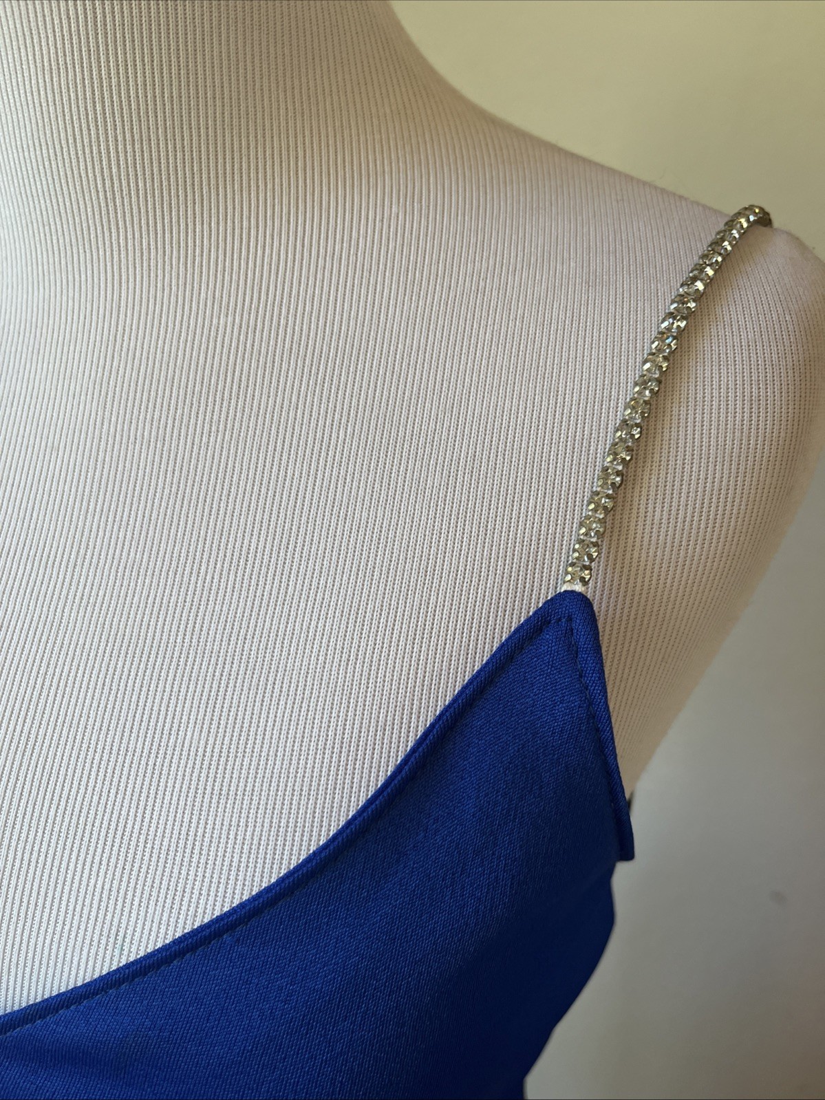 Vintage Climax By David Howard 70s Disco Colorblock Rhinestones Dress Size 5/6