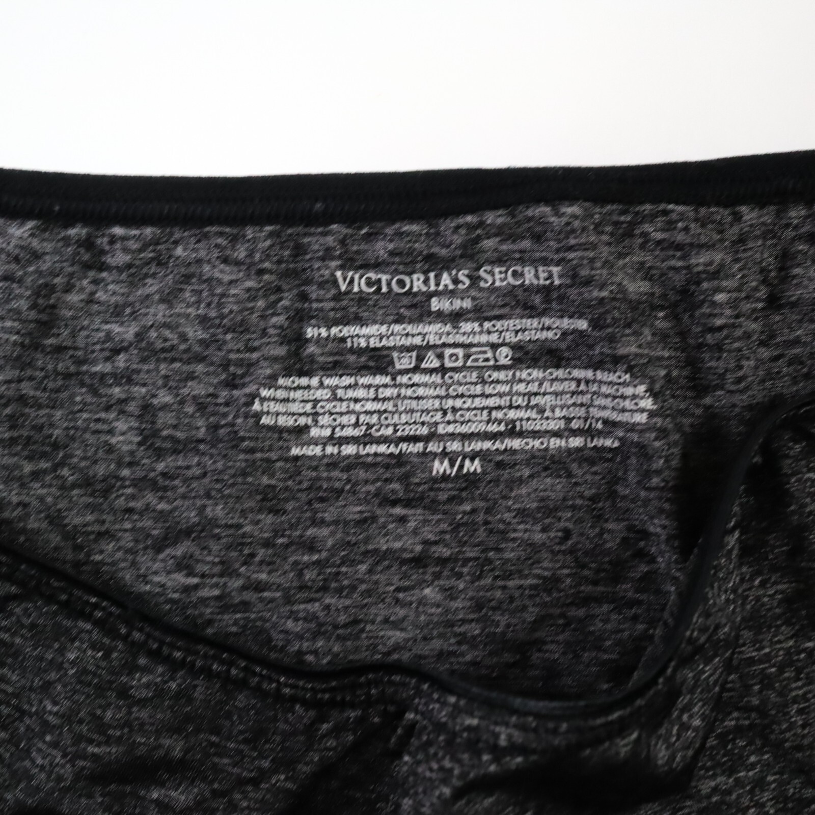 Victoria’s Secret VTG 2014 Heathered Silky Bikini Panties MEDIUM