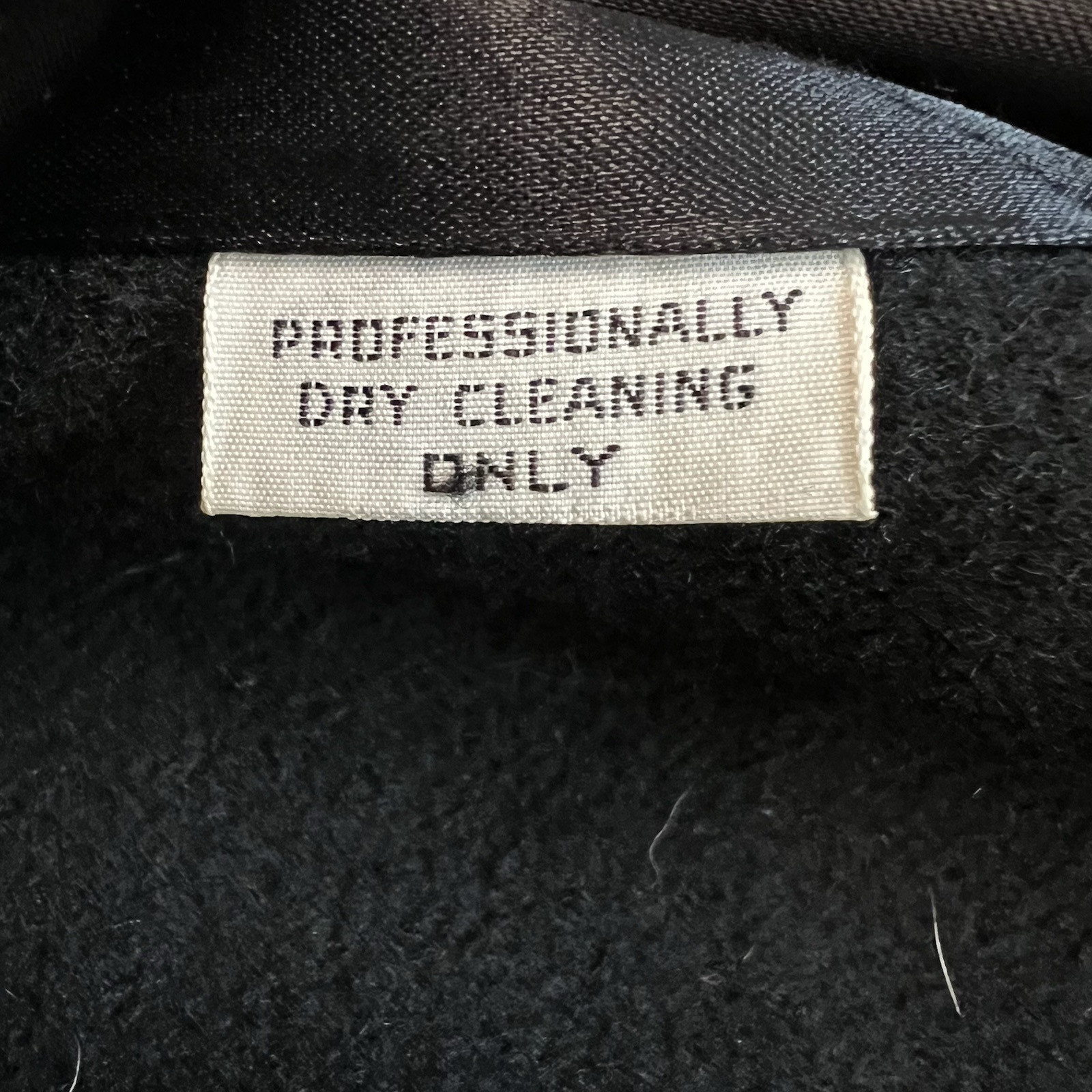 Vintage Forstmann Windermere 100% Wool Fur Collar Coat Womens Size L Black