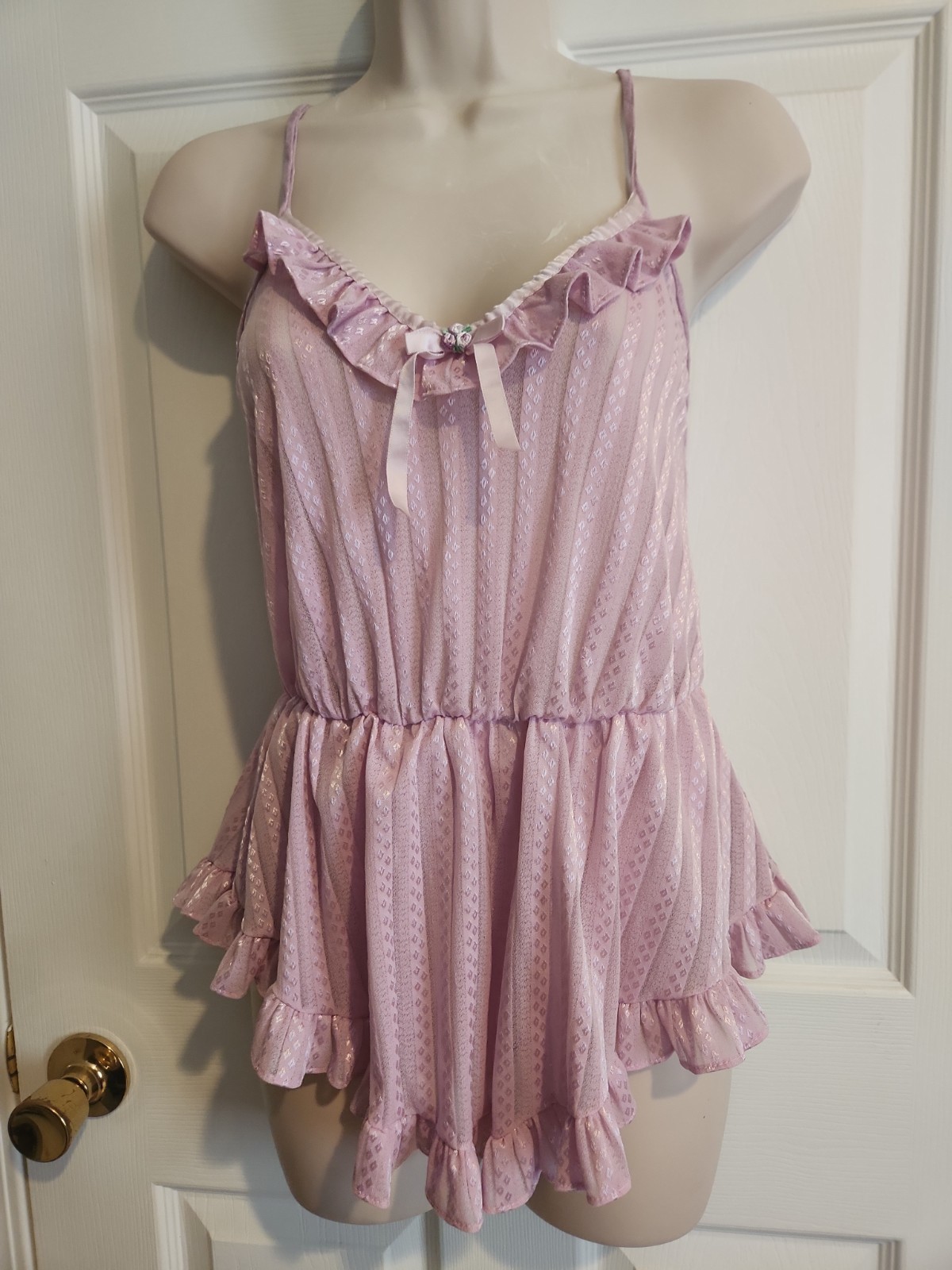 VTG Dutchess Individually Yours Purple Bodysuit Skirt Teddie Sz M