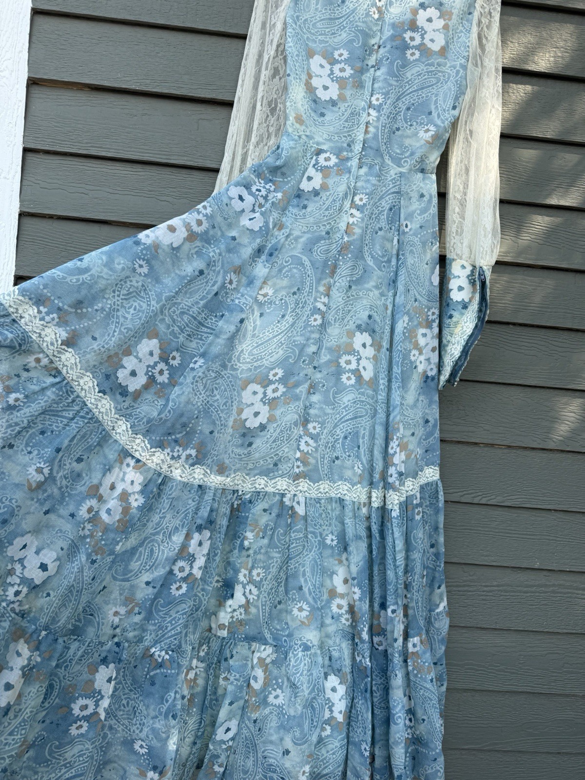 Vtg 1970s Gunne Sax “River Princess” Dress prairie wedding cottage boho hippie