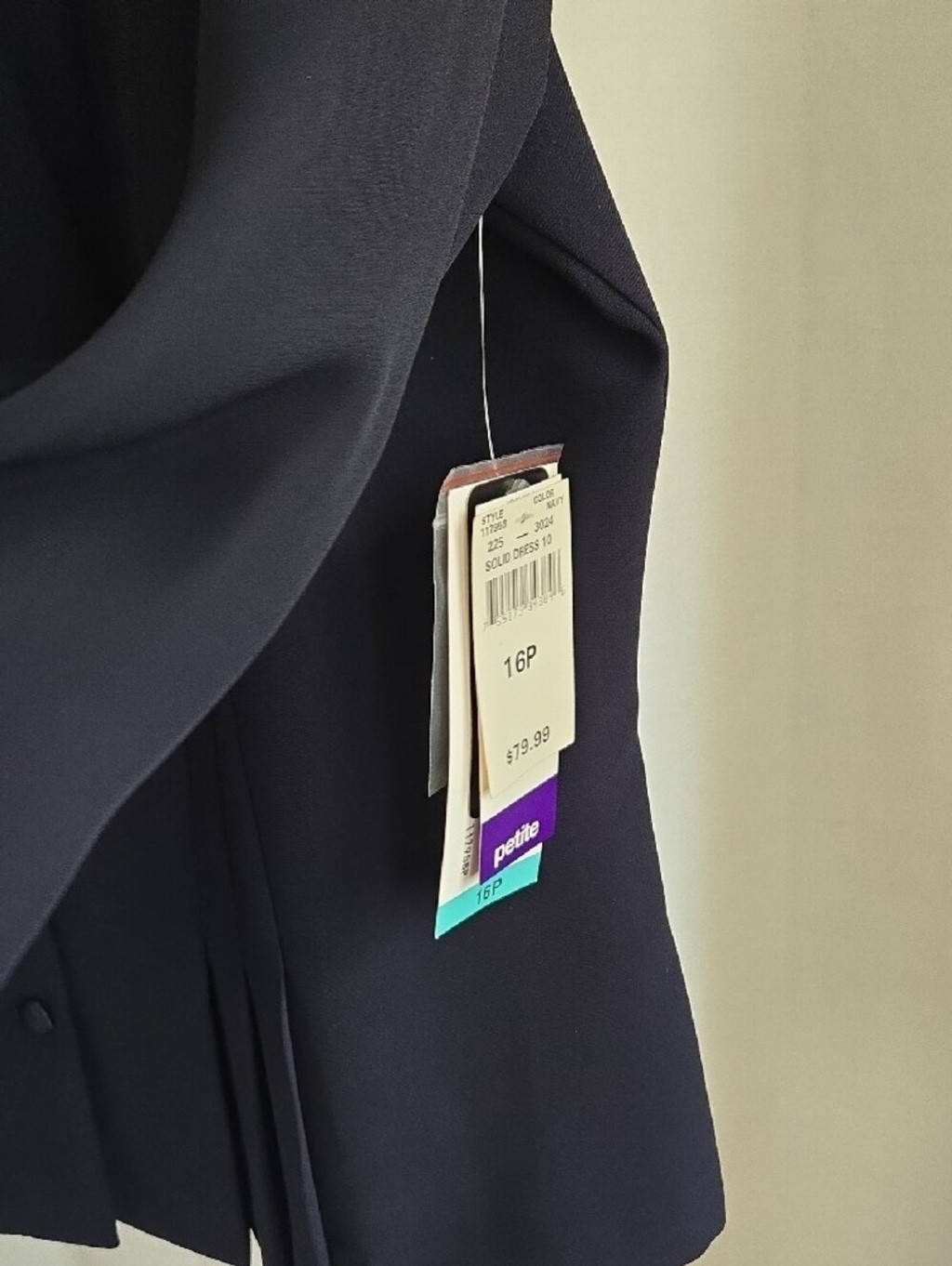 NWT Vintage Danny & Nicole 16P Navy Skirt Suit Deadstock