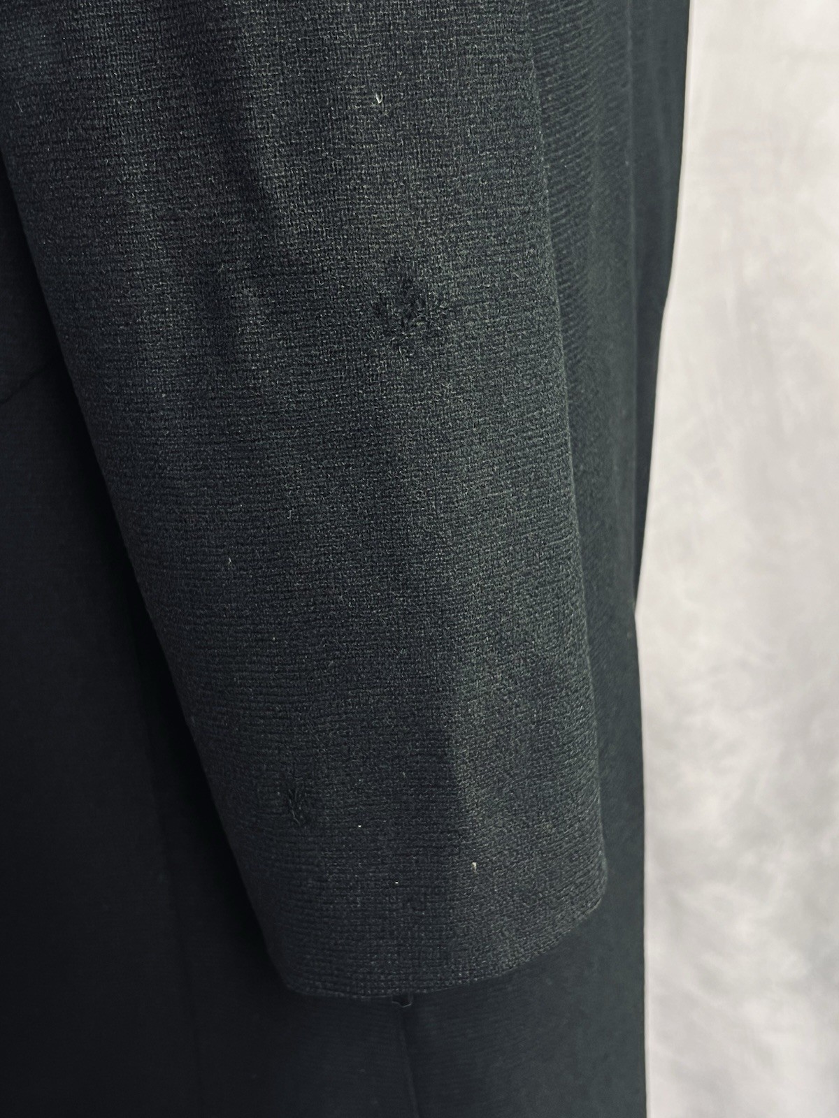 Vintage Early-Mid 1930’s Fuller-Cobb Davis Fur Collar Black Wool Structured Coat