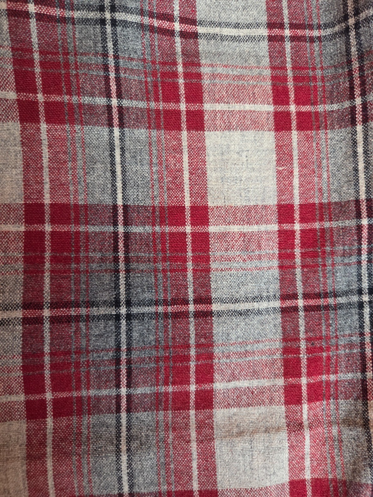 Vintage Woman’s Skirt 100% Wool 1950’s Koret California Red & Gray Plaid