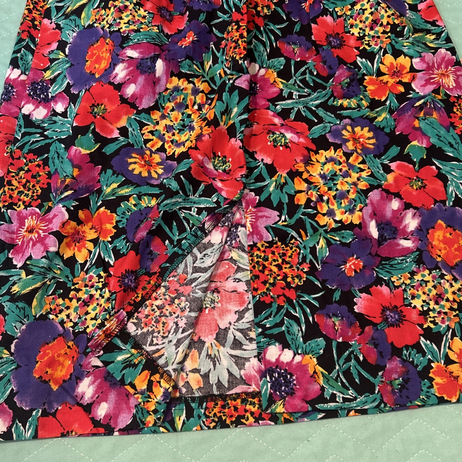Just In Thyme LTD Vintage 90s Floral Two Piece Set Blouse Skirt Women’s Size