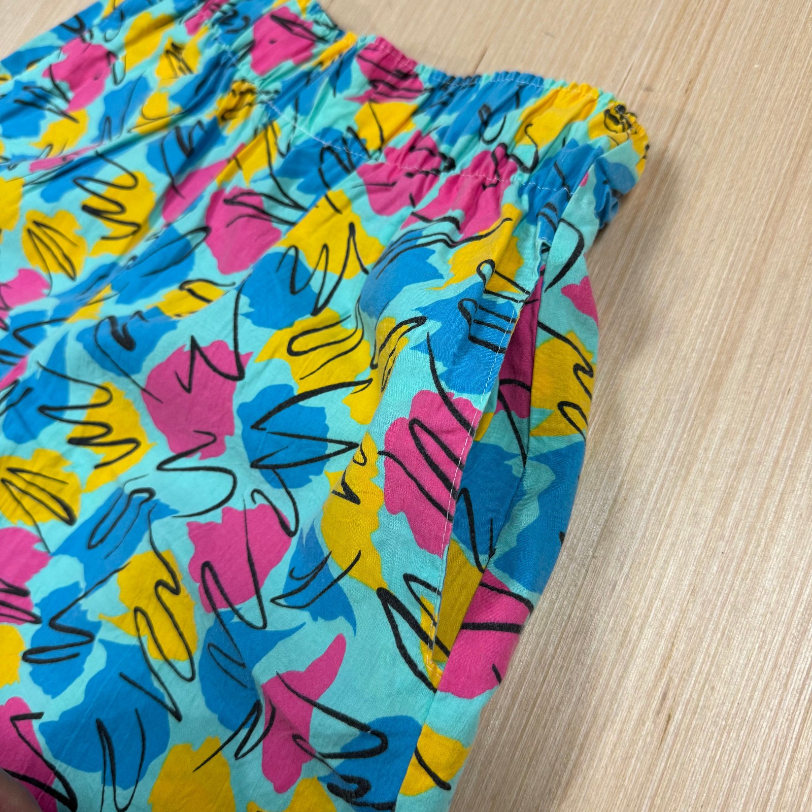 Vintage 80s 90s Colorful Abstract Shorts Medium Women’s Beach Funky