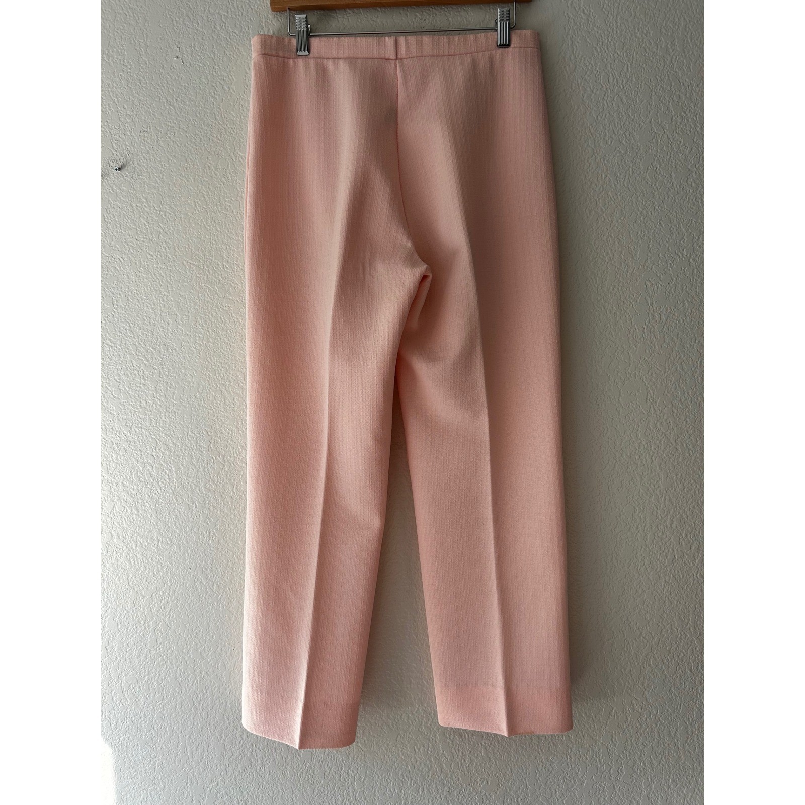 Vintage Cadisport Pink High Waisted Straight Leg Trousers Made in USA Size 10