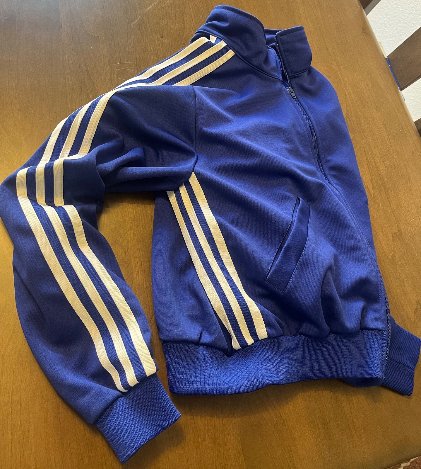 Vintage Varsity Spirit Fashions Cheer Jacket Blue Full Zip USA Made Size L