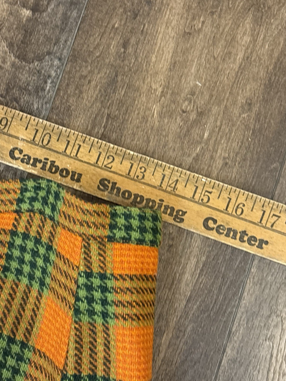 Vtg Dutchmaid Plaid Wool Skirt Women’s 30 Orange 60s Mod Hippie Mini Retro